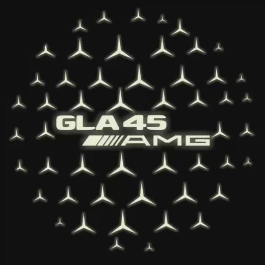 MERCEDES BENZ GLA45 AMG LOGO PROJECTOR LIGHTS  (quantity 1 = 1 sets/2 door lights)Nr.03f010