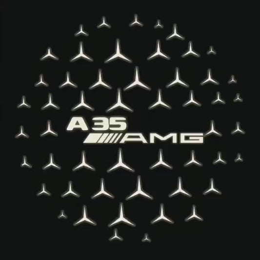 MERCEDES BENZ A35 AMG  LOGO PROJECTOR LIGHTS  (quantity 1 = 1 sets/2 door lights)Nr.03f023