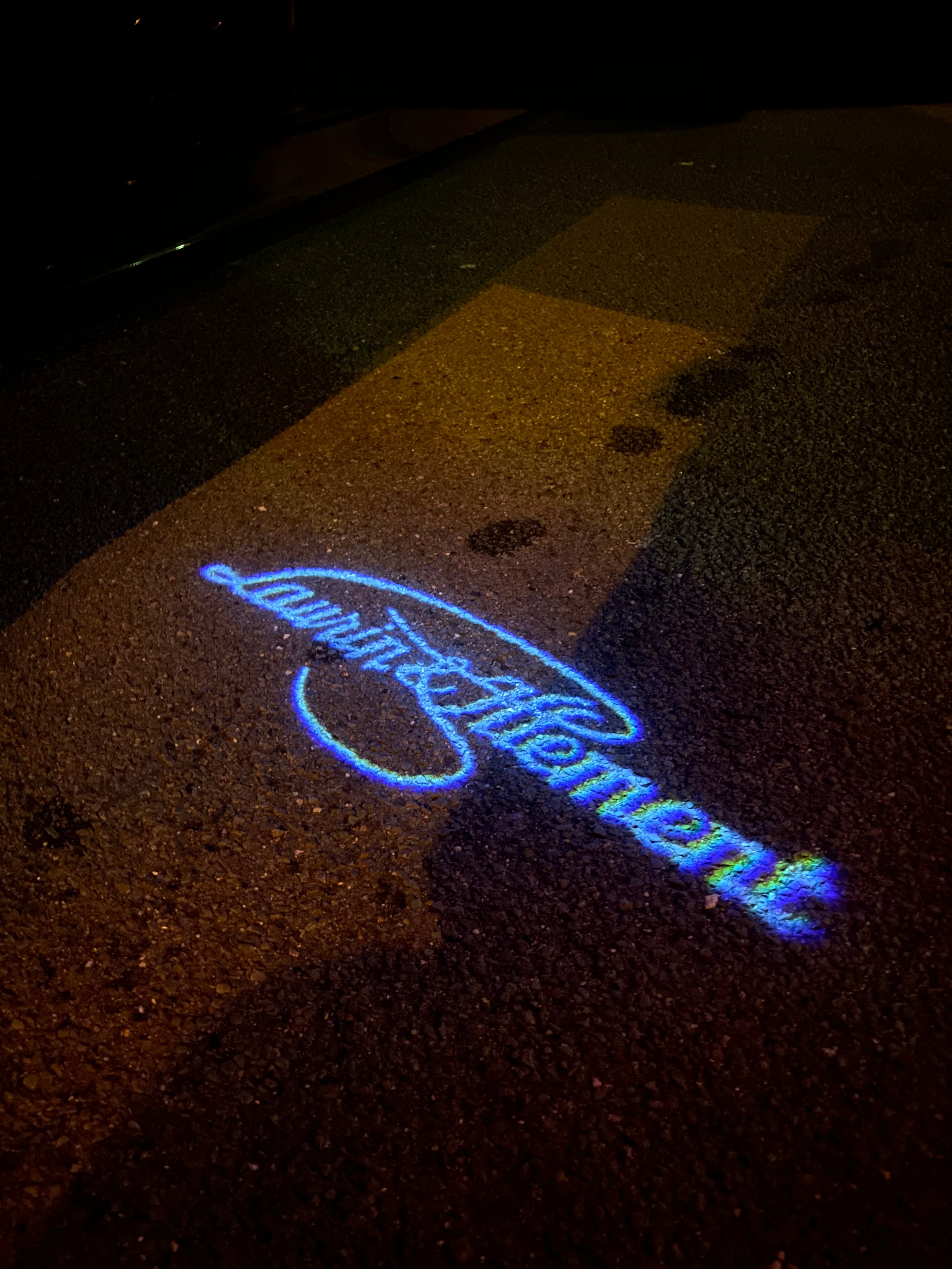 SKODA Laurin&klement LOGO PROJECTOT LIGHTS Nr.19  (quantity 1 = 2 Logo Films /2 door lights）
