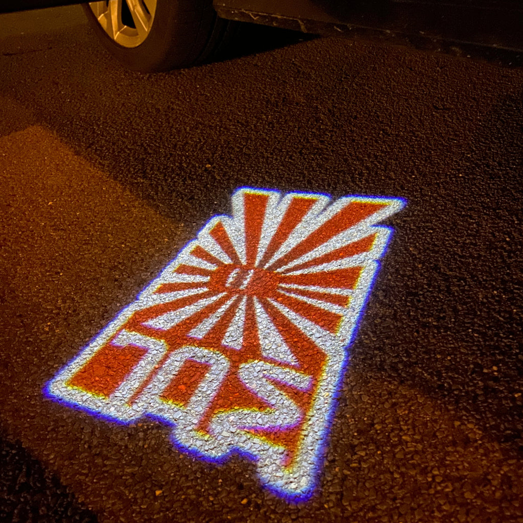 JDM LOGO PROJECTOT LIGHTS Nr.18 (quantity 1 = 1 sets/2 door lights)