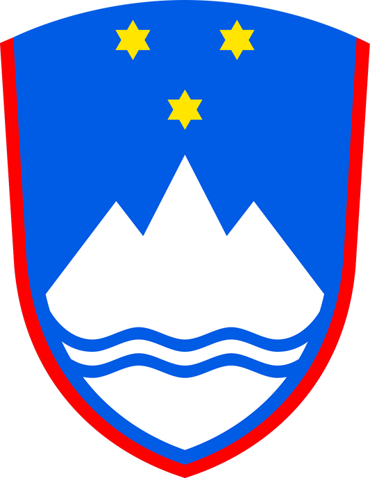 Republika Slovenija  National Flag  logo door lights (quantity 1 = 1 sets / 2 logo film /  Can replace of lights  other logos )