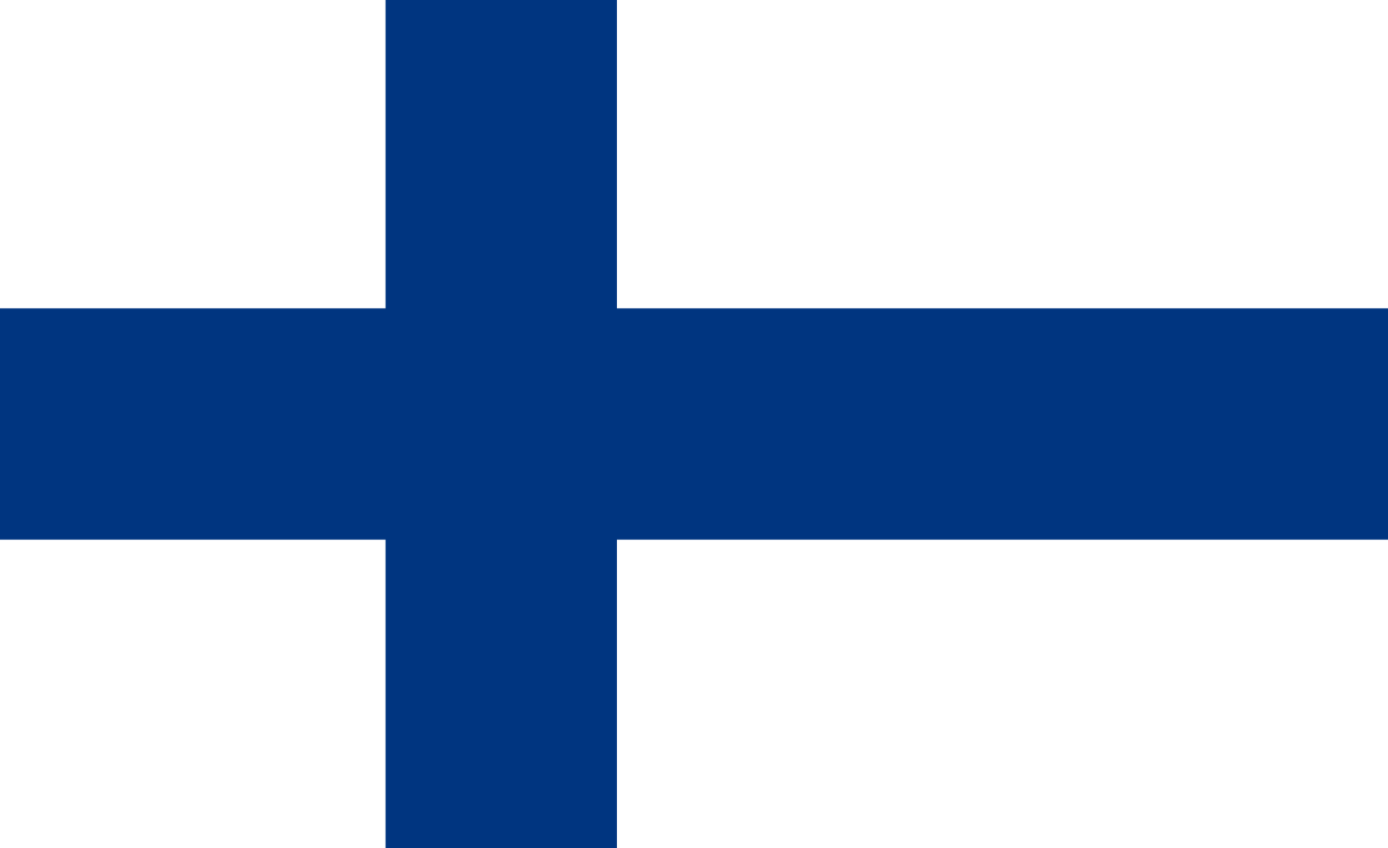 Finlandia Suomen tasavalta National Flag logo (quantità 1 = 1 set / 2 logo film / Può sostituire le luci altri loghi)