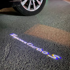 PORSCHE TAYCAN LOGO PROJECTOT LIGHTS Nr.87 (quantity  1 =  2 Logo Film /  2 door lights)