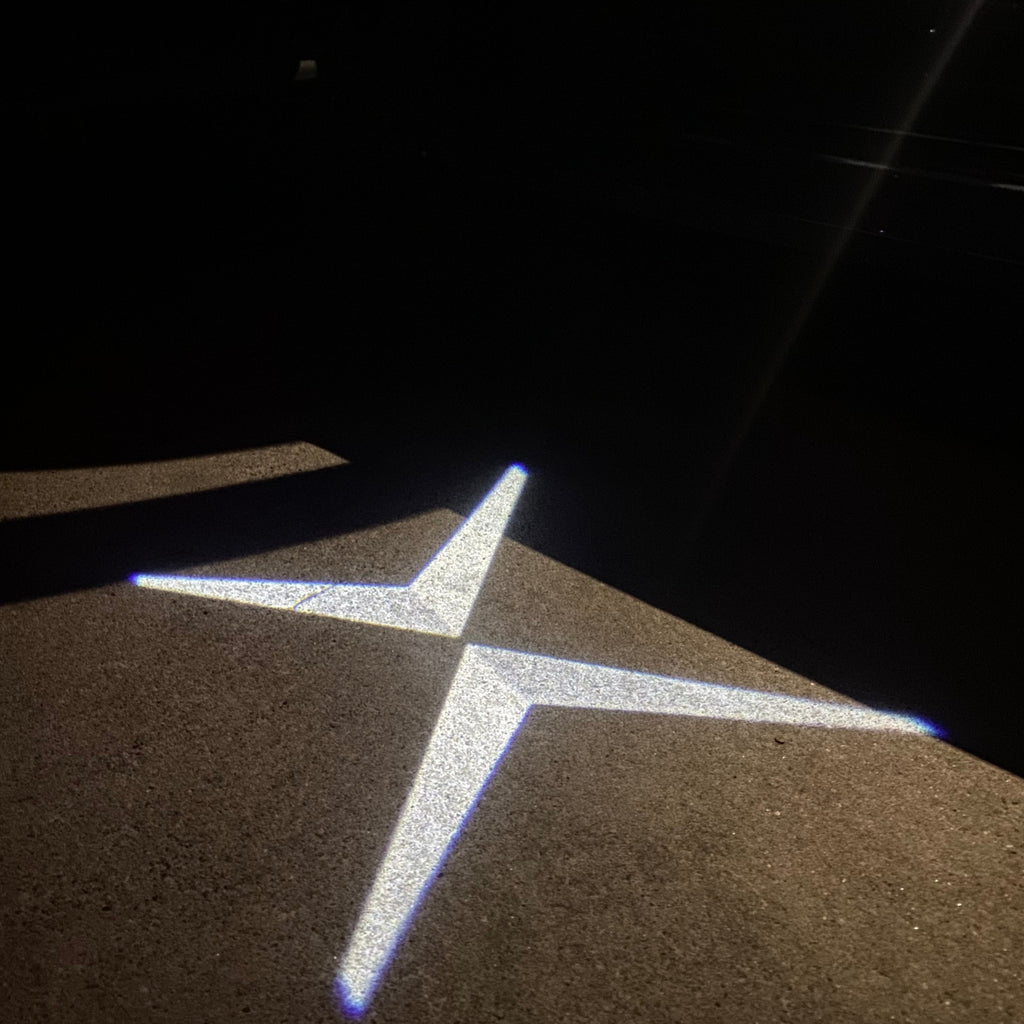 POLESTAR  LOGO PROJECROTR LIGHTS Nr.70 (quantity  1 =  2 Logo Film /  2 door lights)