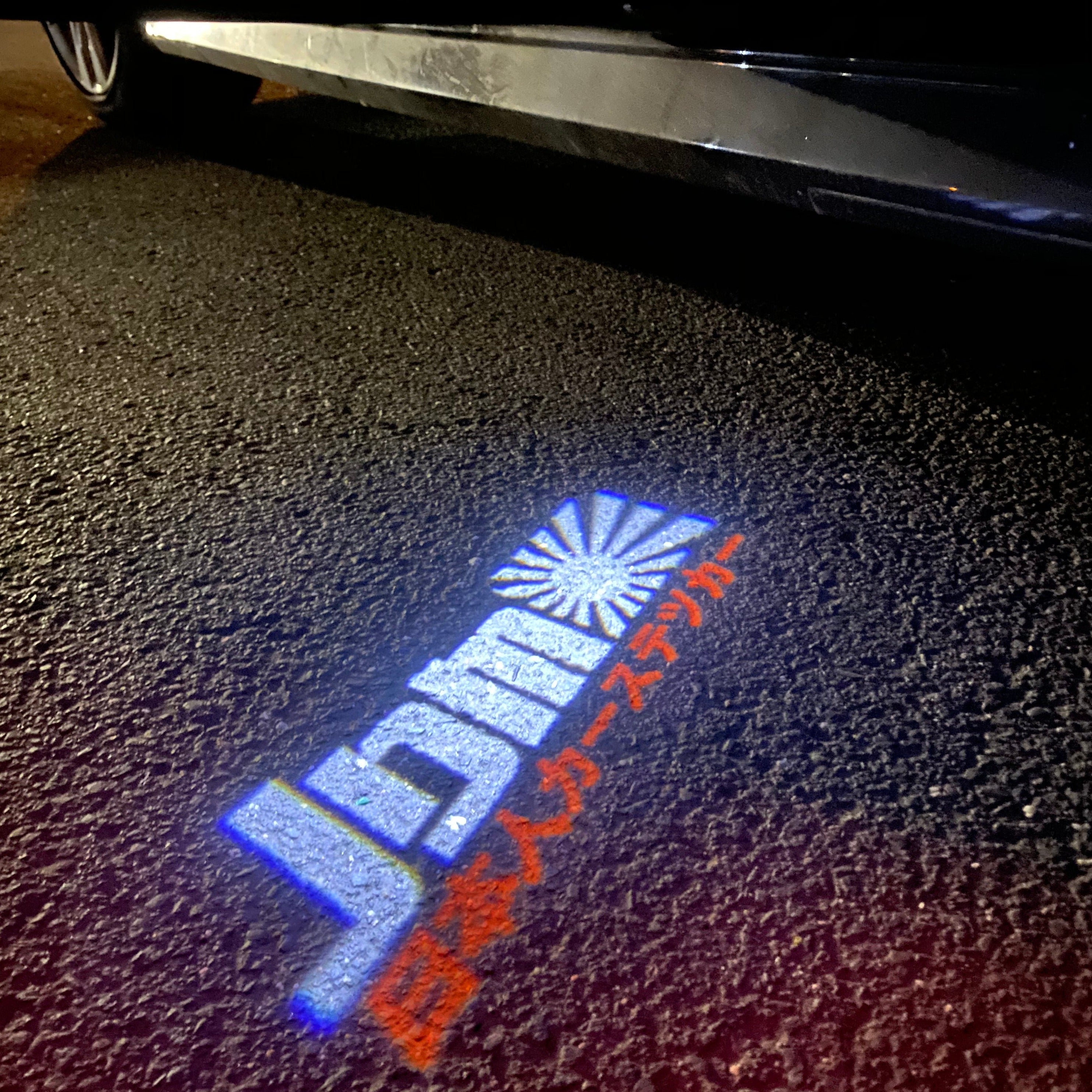 JDM LOGO PROJECTOT LIGHTS Nr.08 (quantity 1 = 1 sets/2 door lights)