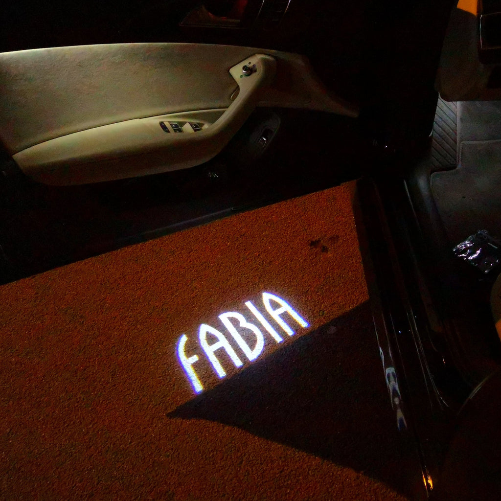 SKODA LOGO PROJECTOT LIGHTS Nr.87 (cantidad 1 = 1 juego/2 luces de puerta)