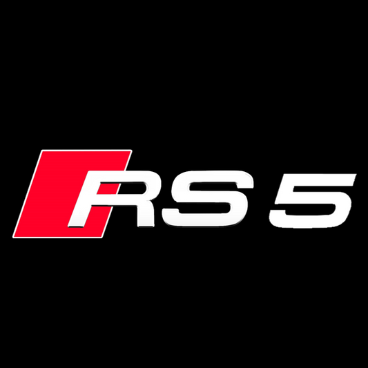 AUDI RS5 LOGO PROJECTOT LIGHTS Nr.54  (quantity 1 = 2 Logo Films /2 door lights）
