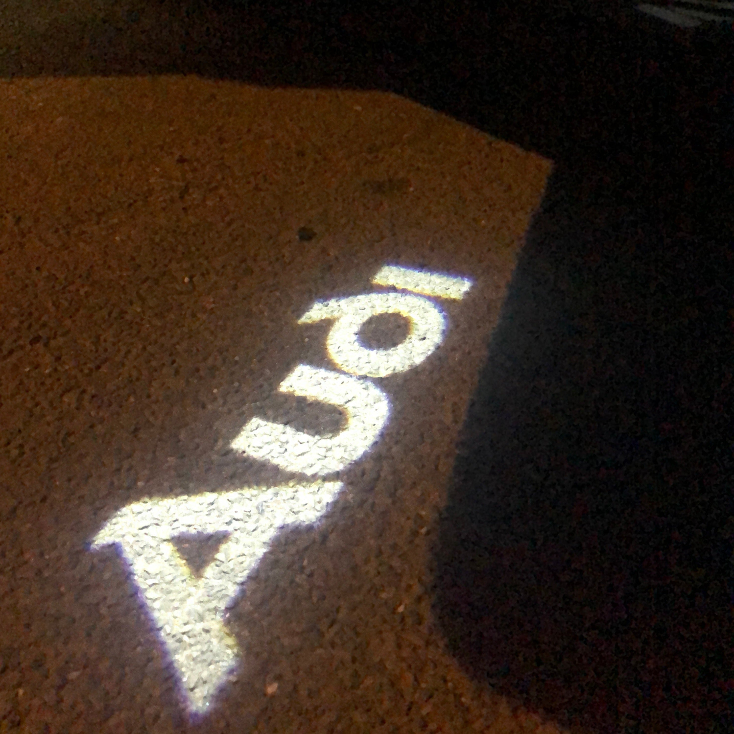 AUDI  Original LOGO PROJECROT LIGHTS Nr.005  (quantity 1 = 2 Logo Films /2 door lights）