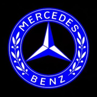 MERCEDES BENZ Original LOGO PROJECTOT LIGHTS Nr.10 ( quantity 1 = 1 sets/2 door lights)