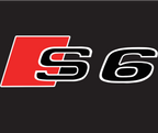 AUDI S6 LOGO PROJECTOT LIGHTS Nr.19  (quantity 1 = 2 Logo Films /2 door lights）