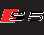 AUDI S5 LOGO PROJECTOT LIGHTS Nr.19  (quantity 1 = 2 Logo Films /2 door lights）