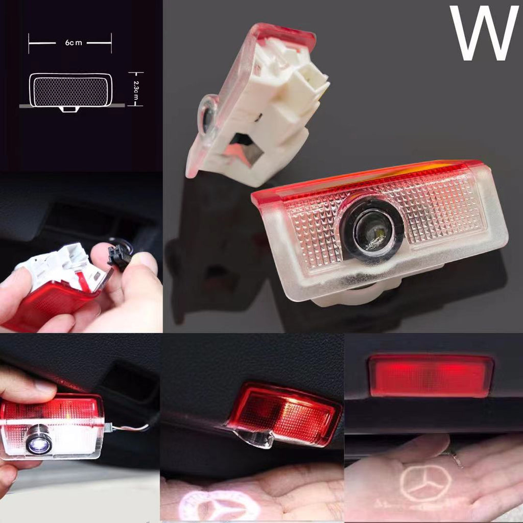 MERCEDES BENZ Original LOGO PROJECTOT LIGHTS Nr.03f 01(quantity 1 = 1 sets/2 door lights)