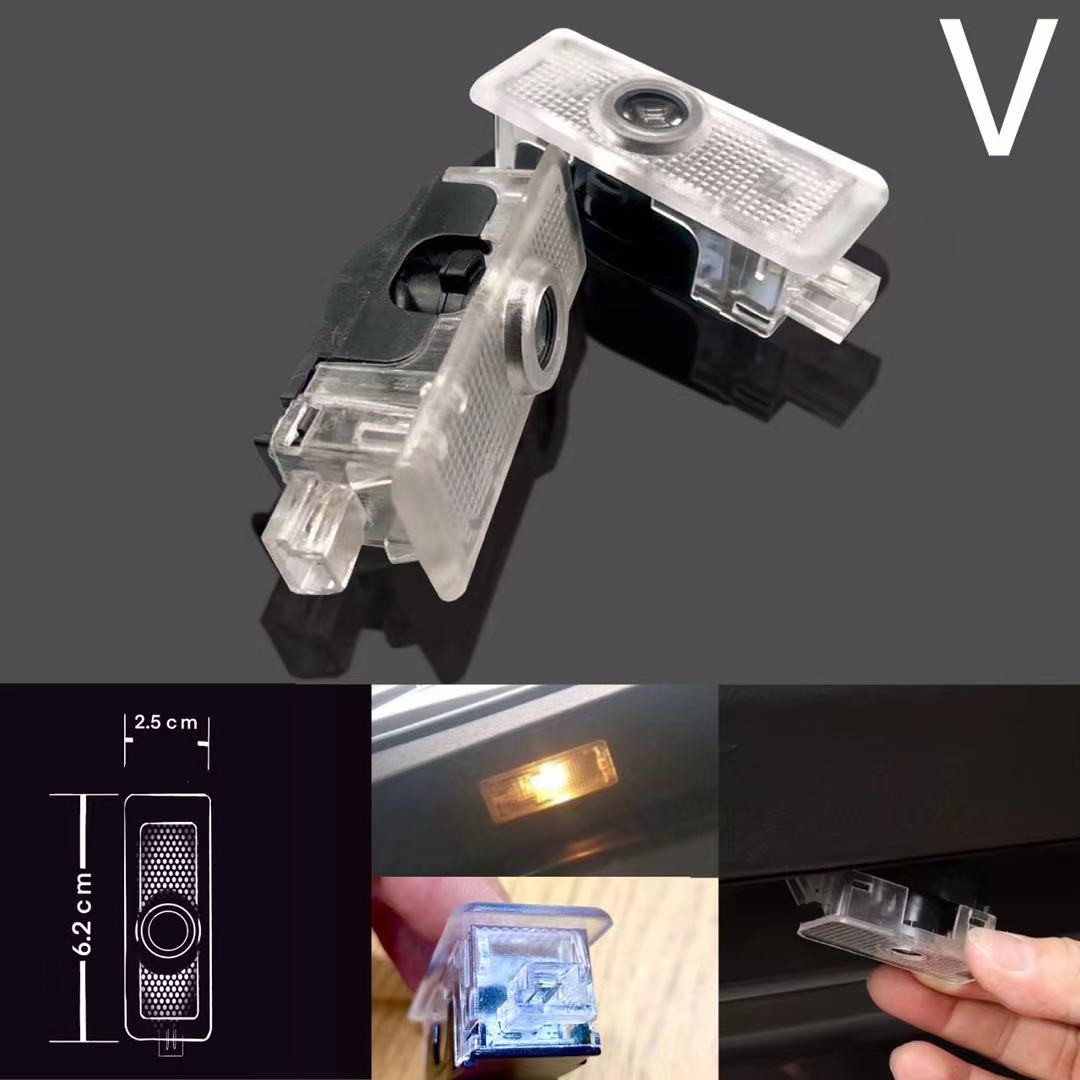 MERCEDES BENZ Original LOGO PROJECTOT LIGHTS Nr.03f (quantity 1 = 1 sets/2 door lights)