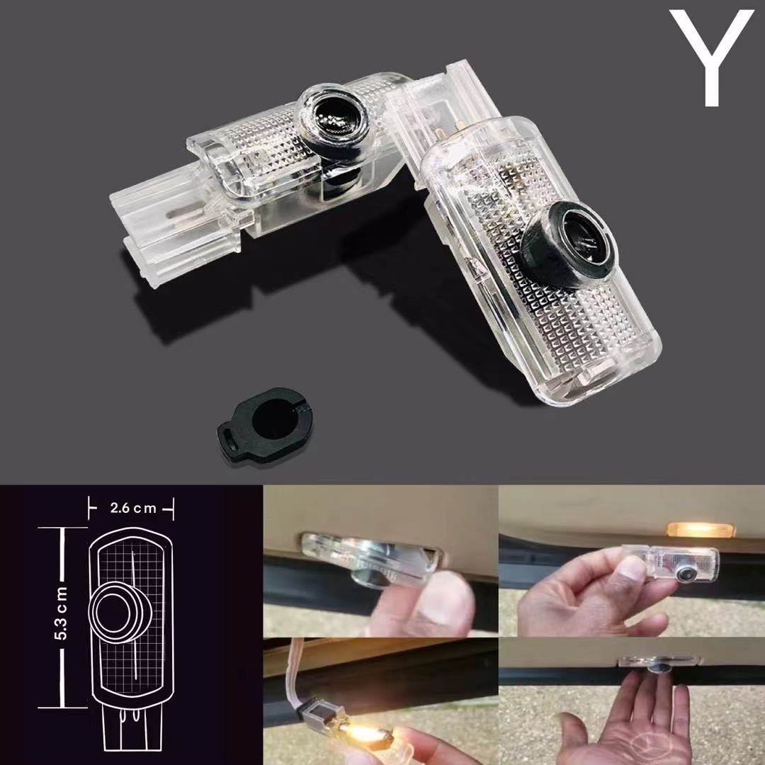 MERCEDES BENZ Original LOGO PROJECTOT LIGHTS Nr.03f (quantity 1 = 1 sets/2 door lights)