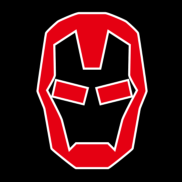 Iron Man Logo Nr.214 (Menge 1 = 2 Logofilme /2 Türleuchten)