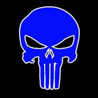 Punisher Logo Nr.203 (quantità 1 = 2 Logo Films /2 luci porta)