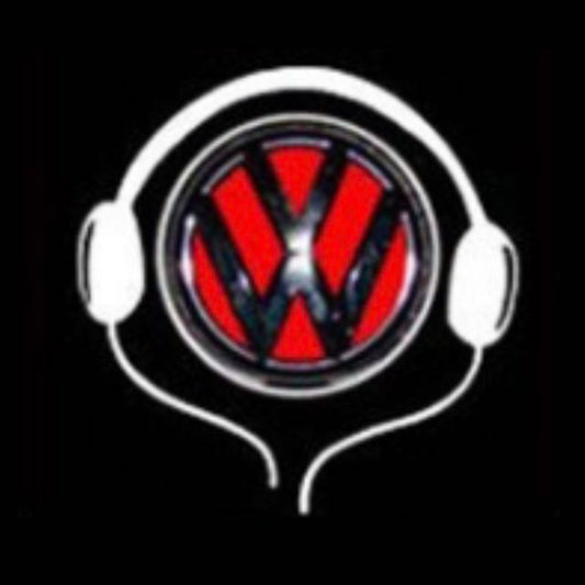 Volkswagen Door lights Original Logo  Nr. 55   (quantity 1 = 2 Logo Films /2 door lights）