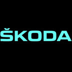 SKODA ORIGINAL LOGO PROJECTOT LIGHTS Nr.39 (quantity  1 =  2 Logo Film /  2 door lights)