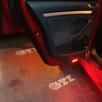 Volkswagen Door lights GTI Logo  Nr. 29  ( quantity 1 = 2 Logo film  / 2 door lights)
