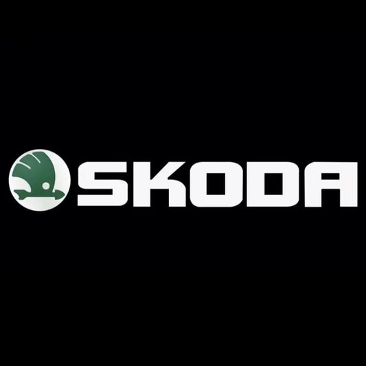SKODA ORIGINAL LOGO PROJECTOT LIGHTS Nr.85 (quantity  1 =  2 Logo Film /  2 door lights)
