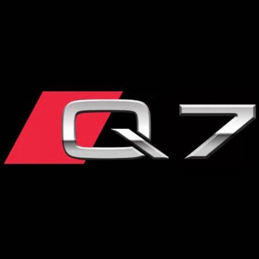 AUDI Q7 LOGO PROJECTOT LIGHTS Nr.79  (quantity 1 = 2 Logo Films /2 door lights）