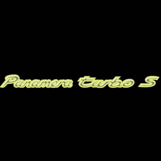PORSCHE Panamera LOGO PROJECTOT LIGHTS Nr.8086 (quantity  1 =  2 Logo Film /  2 door lights)