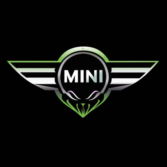 MINI ORIGINAL LOGO PROJECROTR LIGHTS Nr.16 (quantity  1 =  2 Logo Film /  2 door lights)