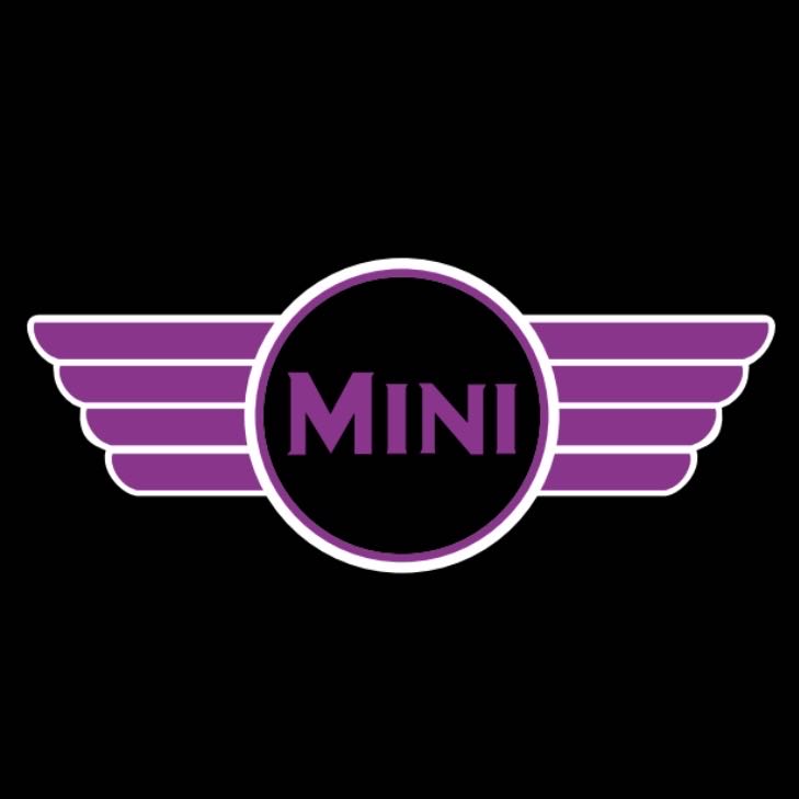 MINI ORIGINAL LOGO PROJECROTR LIGHTS Nr.23 (quantity  1 =  2 Logo Film /  2 door lights)