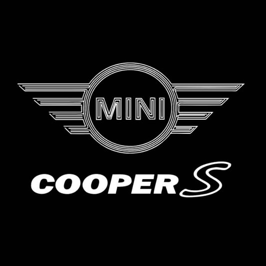MINI COOPER S LOGO PROJECROTR LIGHTS Nr.27 (quantity  1 =  2 Logo Film /  2 door lights)