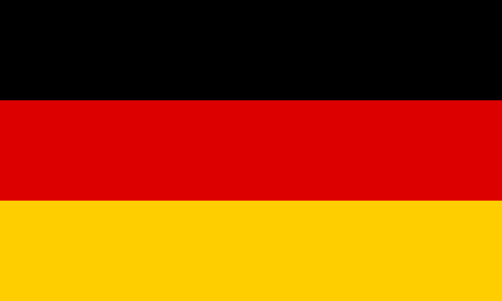 Logo du drapeau national de l'Allemagne Deutschland (quantité 1 = 1 ensembles / 2 films de logo / peut remplacer les lumières d'autres logos)