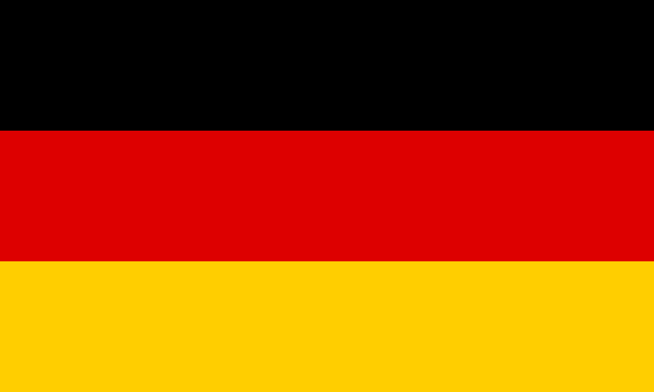 Logo du drapeau national de l'Allemagne Deutschland (quantité 1 = 1 ensembles / 2 films de logo / peut remplacer les lumières d'autres logos)