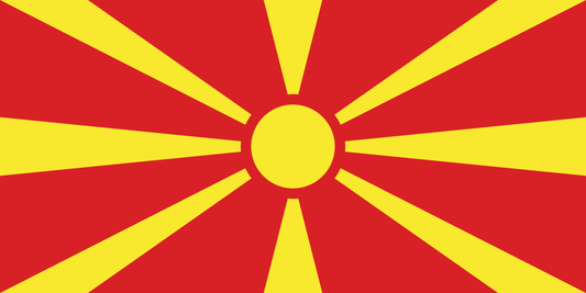 Severna Makedonija Република Северна Македонија  National Flag  logo door lights (quantity 1 = 1 sets / 2 logo film /  Can replace of lights  other logos )
