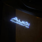 AUDI QUATTRO LOGO PROJECTOT LIGHTS Nr.958   (quantity 1 = 2 Logo Films /2 door lights）
