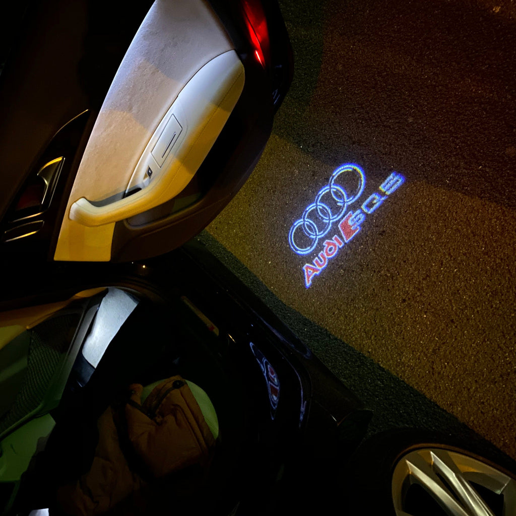 AUDI SQ5 LOGO PROJECTOT LIGHTS Nr.253  (quantity 1 = 2 Logo Films /2 door lights）