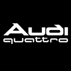 AUDI QUATTRO LOGO PROJECTOT LIGHTS Nr.958   (quantity 1 = 2 Logo Films /2 door lights）