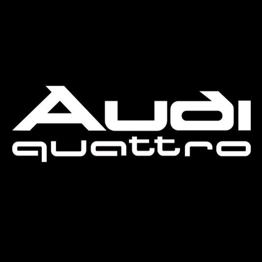 AUDI QUATTRO LOGO PROJECTOT LIGHTS Nr.958   (quantity 1 = 2 Logo Films /2 door lights）