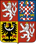 Tschechische Republik Republika Nationalflagge Logo (Menge 1 = 1 Sätze / 2 Logo Film / Kann von Lichtern andere Logos ersetzen )