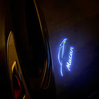 PORSCHE MACAN  LOGO PROJECTOT LIGHTS Nr.8090 (quantity  1 =  2 Logo Film /  2 door lights)