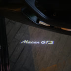 PORSCHE MACAN  LOGO PROJECTOT LIGHTS Nr.8092(quantity  1 =  2 Logo Film /  2 door lights)