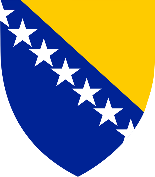 Bosnia and Herzegovina /Bosna i Hercegovina／Босна и Херцеговина  National Flag  logo door lights  (quantity 1 = 1 sets / 2 logo film /  Can replace of lights  other logos )