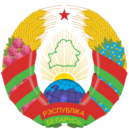 Belarus Беларусь  National Flag  logo (quantity 1 = 1 sets / 2 logo film /  Can replace of lights  other logos )