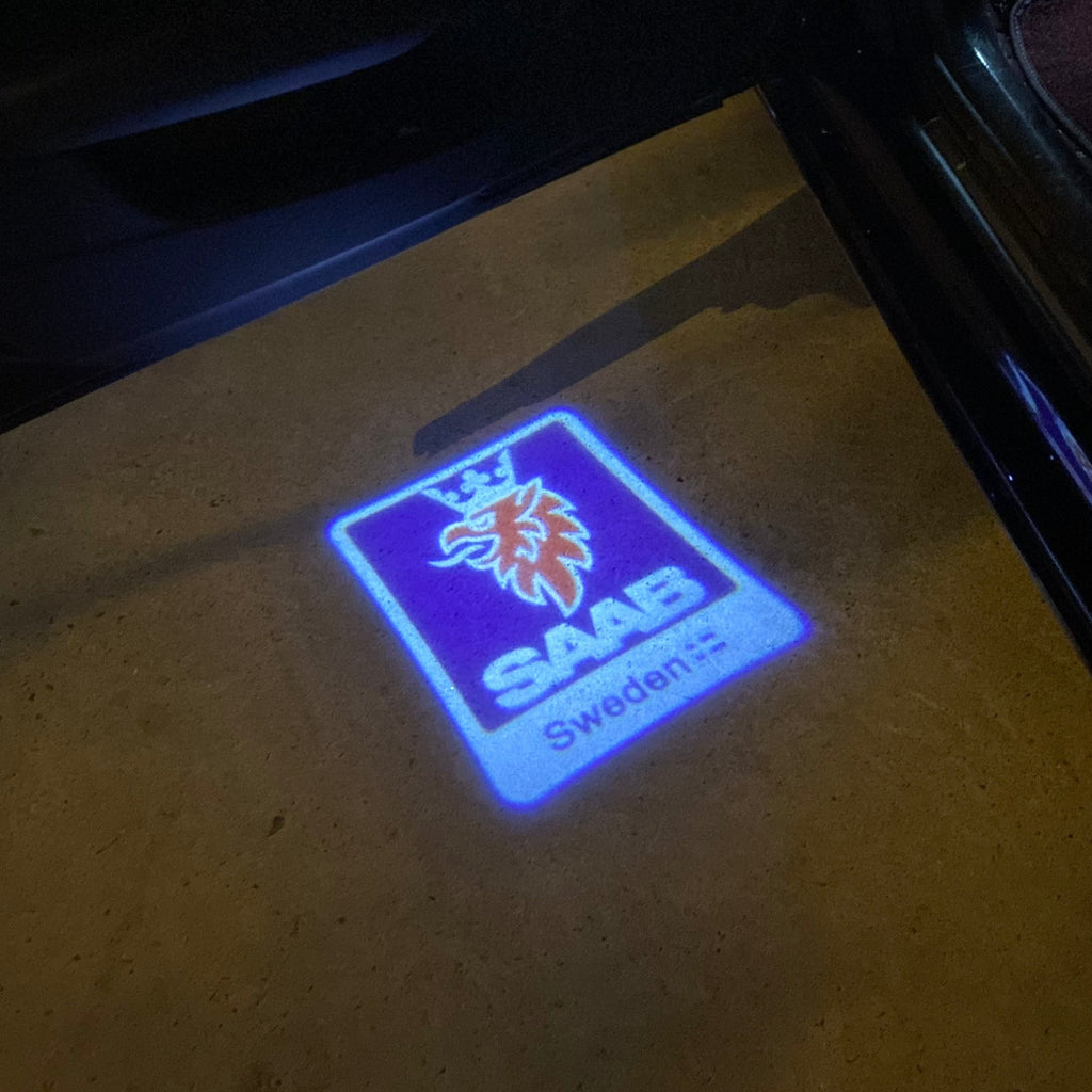 SAAB Original LOGO PROJECROTR LIGHTS Nr.2501 (quantity 1 = 1 sets/2 door lights)