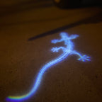 AUDI QUATTRO GECKO  LOGO PROJECTOT LIGHTS Nr.64T  (quantity 1 = 2 Logo Films /2 door lights）
