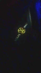 Volkswagen Door lights Original Logo  Nr. 06  ( quantity 1 = 2 logo film / 2 door lights)