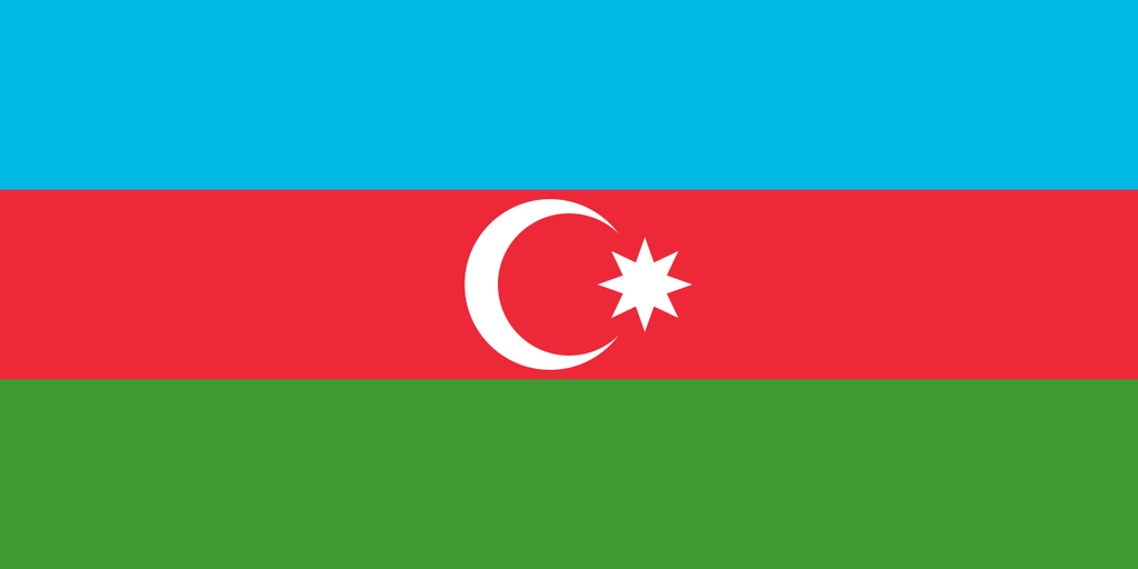 Aserbaidschan Azoren-rbaycan National Flag Logo (Menge 1 = 1 Sätze/2 Logofilm/Kann anstelle von Lichtern andere Logos ersetzen)