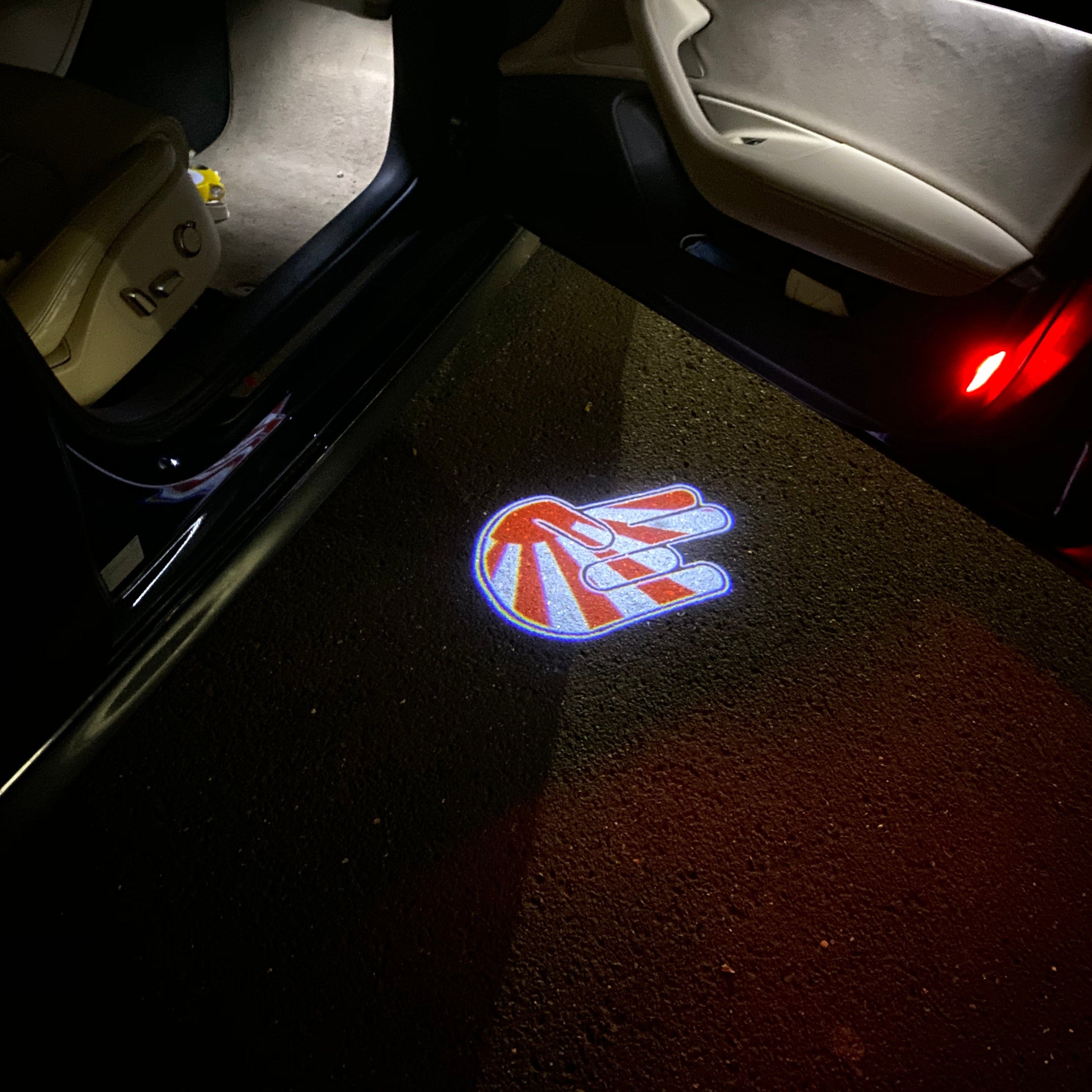 JDM LOGO PROJECTOT LIGHTS Nr.16 (quantity 1 = 1 sets/2 door lights)