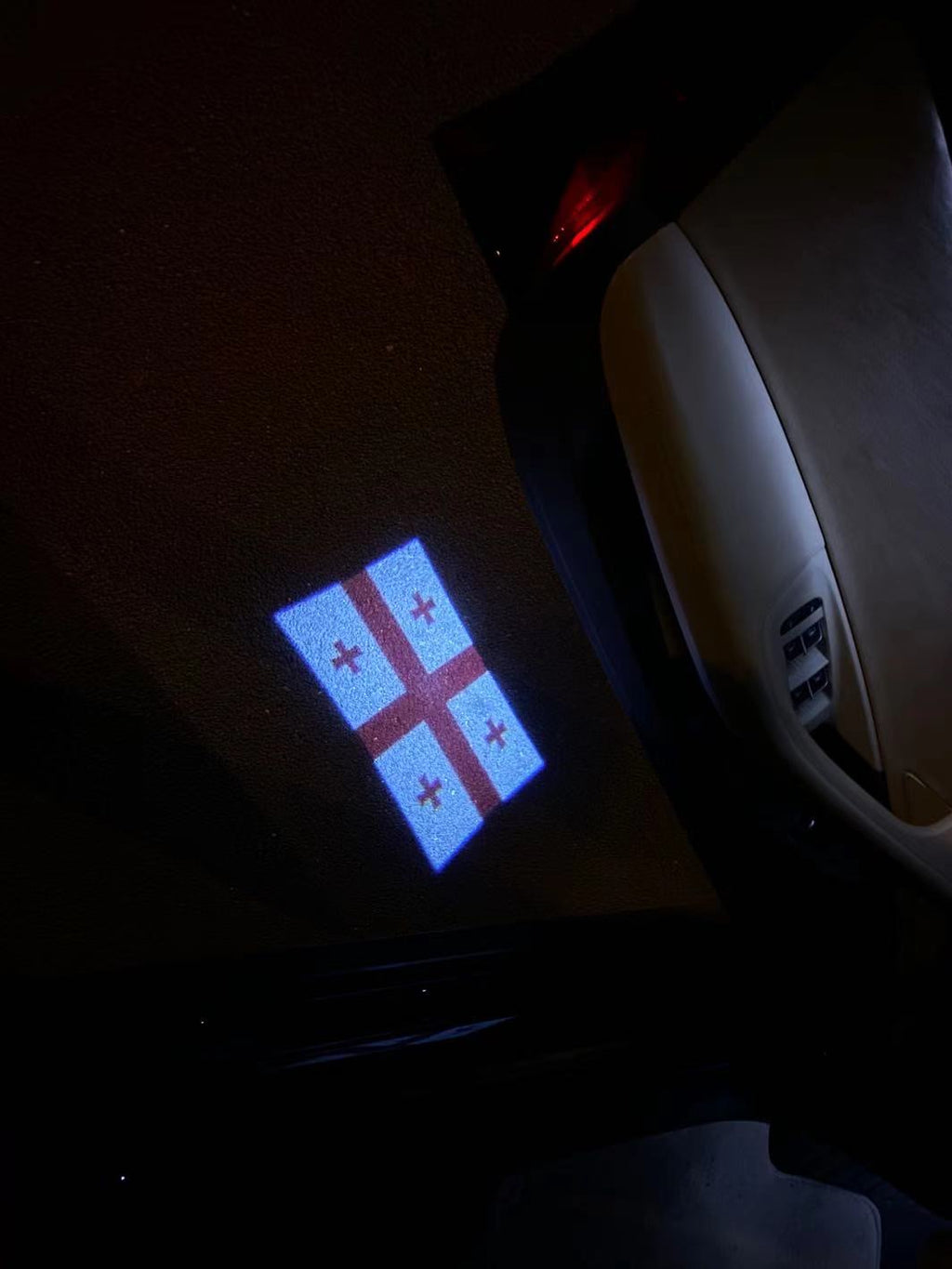 Georgia Georgia National Flag Logo (Anzahl 1 = 1 Sätze / 2 Logo Film / Kann Lichter anderer Logos ersetzen)