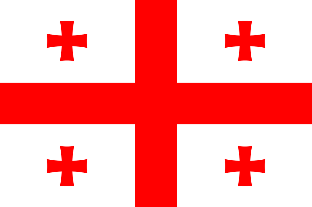 Georgia Georgia National Flag Logo (Anzahl 1 = 1 Sätze / 2 Logo Film / Kann Lichter anderer Logos ersetzen)