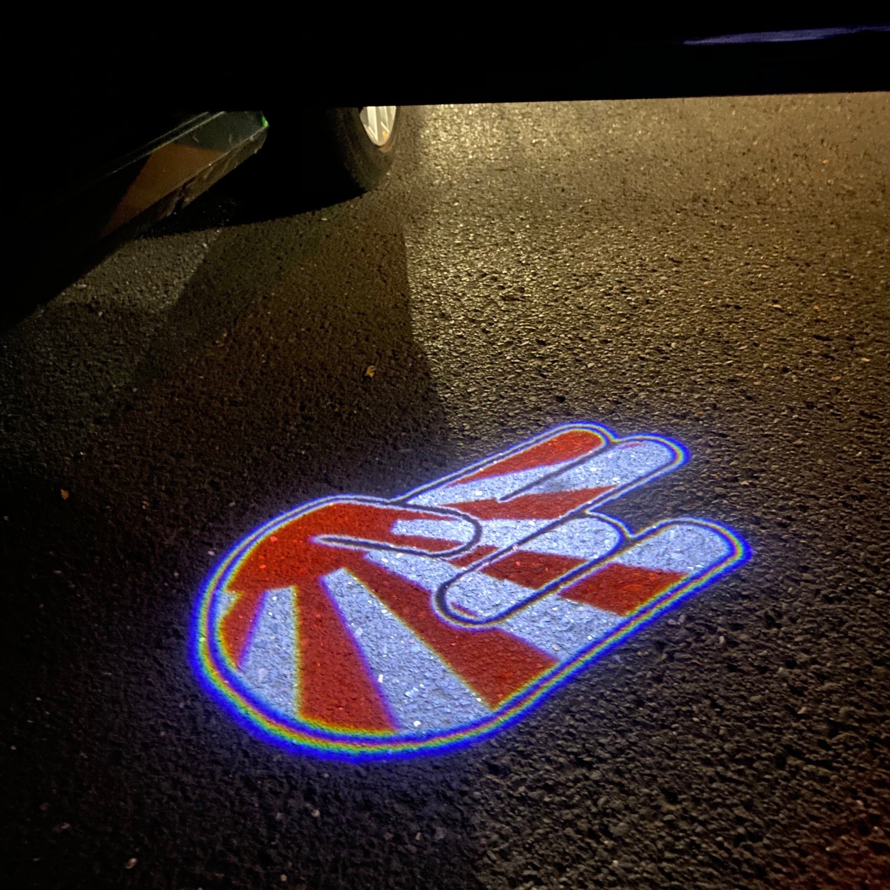 JDM LOGO PROJECTOT LIGHTS Nr.16 (quantity 1 = 1 sets/2 door lights)