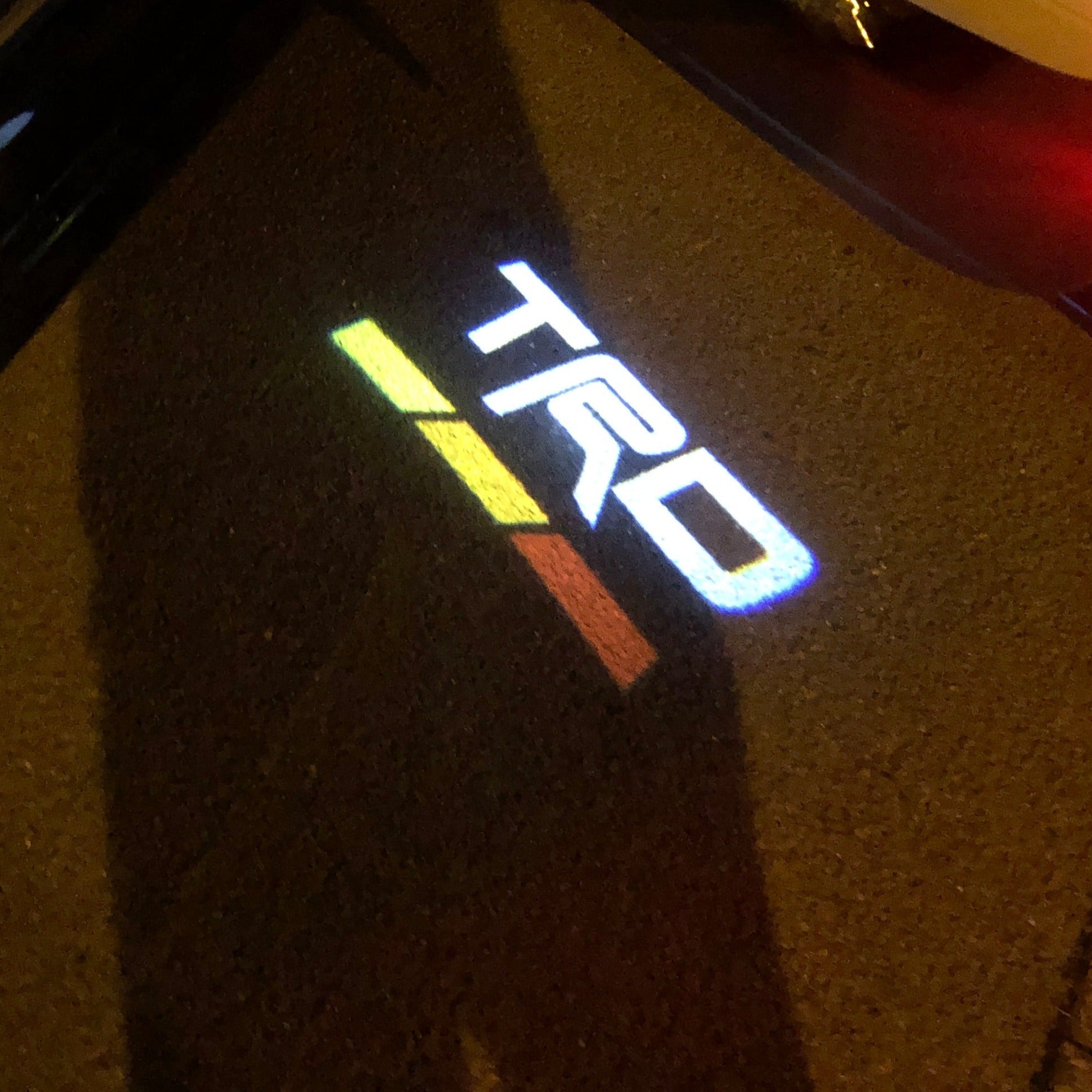 TRD  LOGO PROJECTOT LIGHTS Nr.16  (quantity 1 = 2 Logo Films /2 door lights）